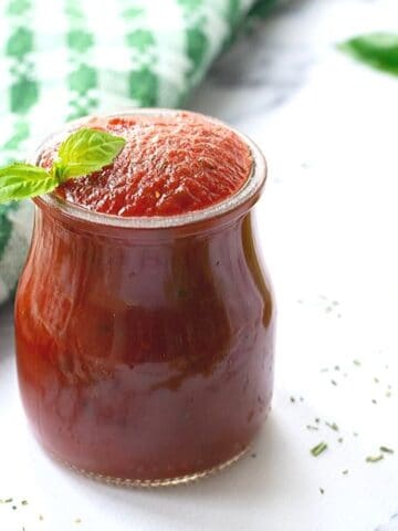 Tomato Sauce in glass jar