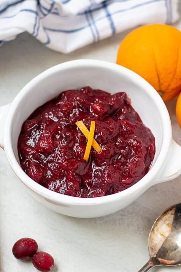 Cranberry Orange Sauce - Made with Fresh Cranberries