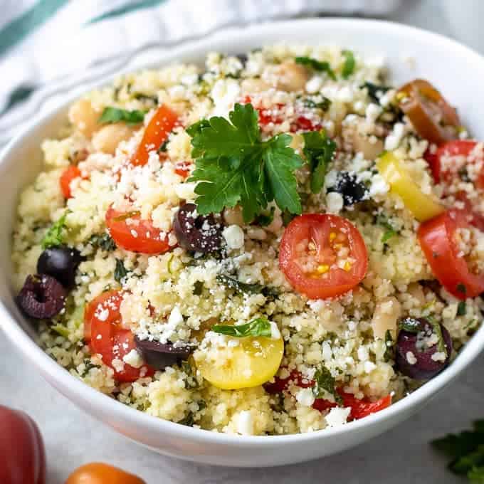 Mediterranean Couscous Salad | A Mind 