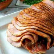 Close up of glazed Ham