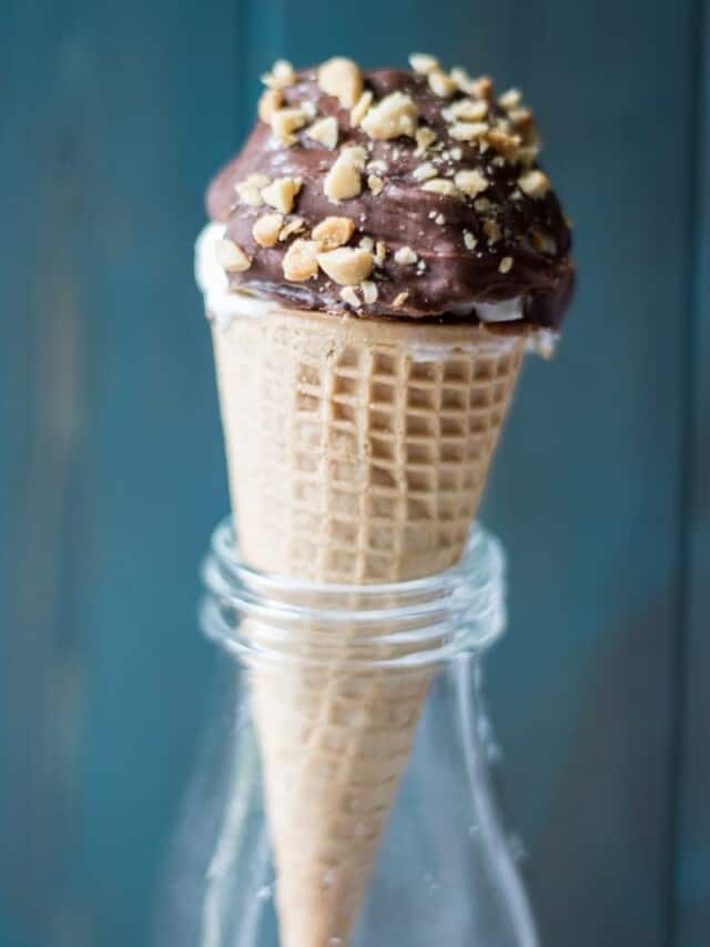 Homemade Drumstick Ice Cream Cones