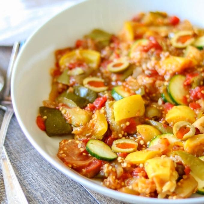Bowl of hearty Ratatouille