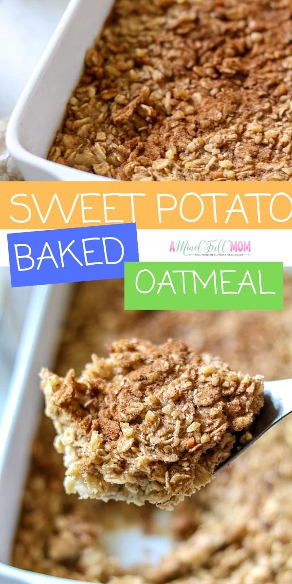 Healthy Baked Sweet Potato Oatmeal is an easy baked oatmeal recipe that tastes just like a sweet potato casserole. This Sweet Potato Oatmeal is warming, hearty, and full of incredible flavor.