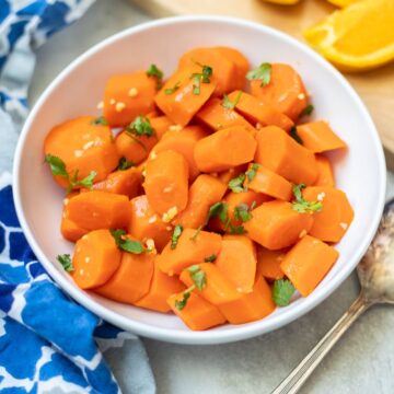 Bowl of Glazed Carrots