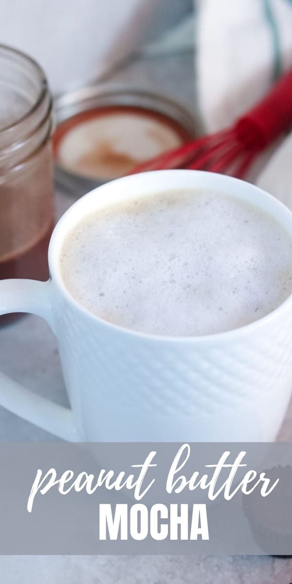 Made with chocolate peanut butter syrup, espresso, and steamed milk, this easy Peanut Butter Mocha is a decadent latte that tastes like a peanut butter cup. Dairy-Free and Vegan Option. 
