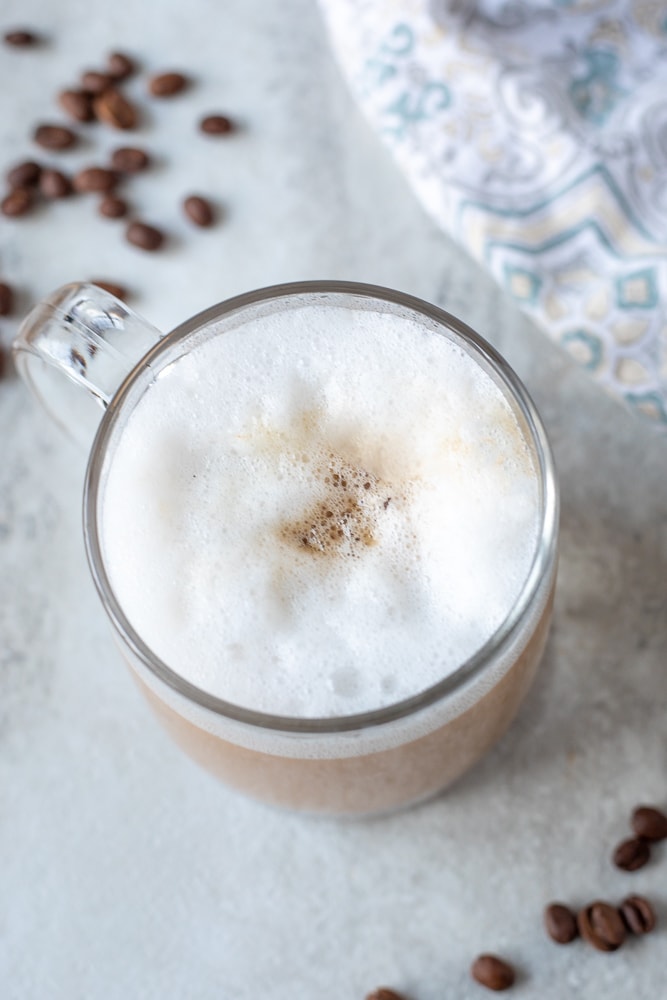 Latte with frothed milk