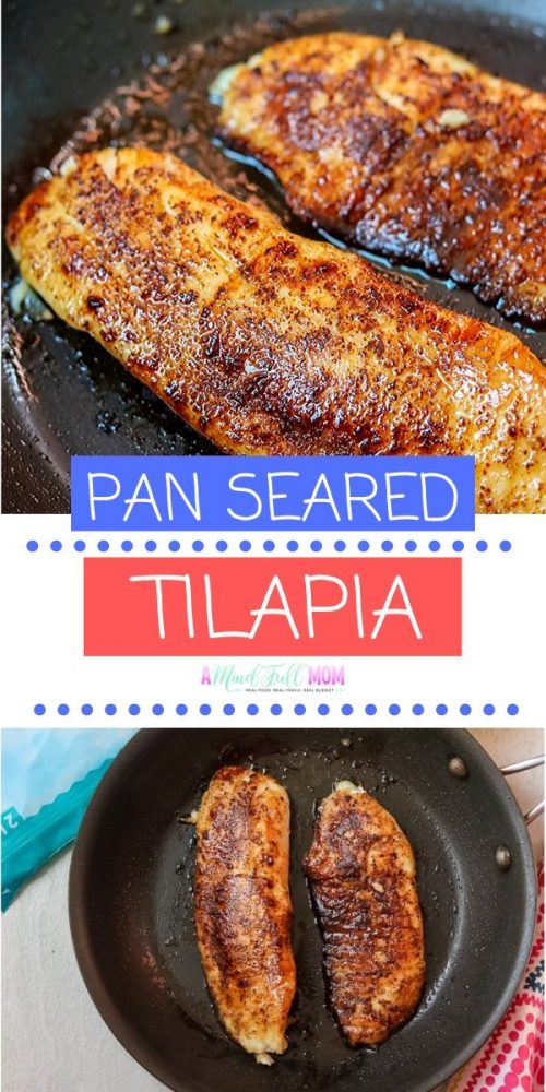Looking for restaurant quality meal that is made in minutes? This easy pan seared tilapia recipe is for you! This pan seared tilapia is the perfect quick meal to serve! Seasoned with a sweet and spicy rub and finished with a fresh fruit salsa, this easy tilapia recipe delivers on flavor and FAST! Ready in just 15 minutes, Chili Lime Tilapia is a perfect healthy meal to spice up dinner tonight. 