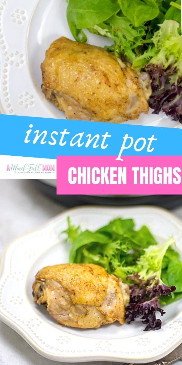 How to make the most flavorful Instant Pot Chicken thighs--crispy skin included!