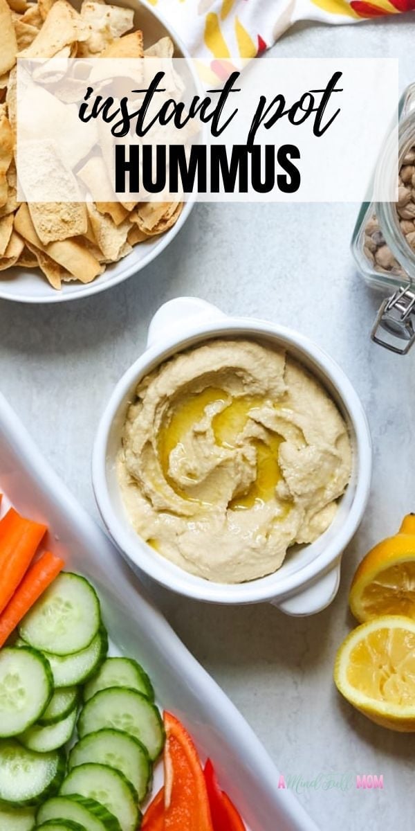 Instant Pot Hummus is not only incredibly easy to make, but it is also so much better tasting than anything you can purchase at the store! Made with or without tahini, this recipe for pressure cooker hummus is creamy, smooth, and full of flavor. It is the perfect option for healthy snacking. 