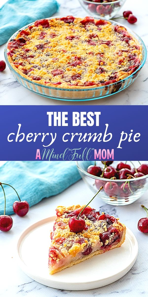 The BEST Cherry Pie recipe!  Hands down, this fresh cherry pie with custard filling and butter crumb topping is the best cherry pie ever!