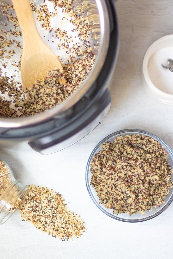 Instant Pot with multi-grain quinoa
