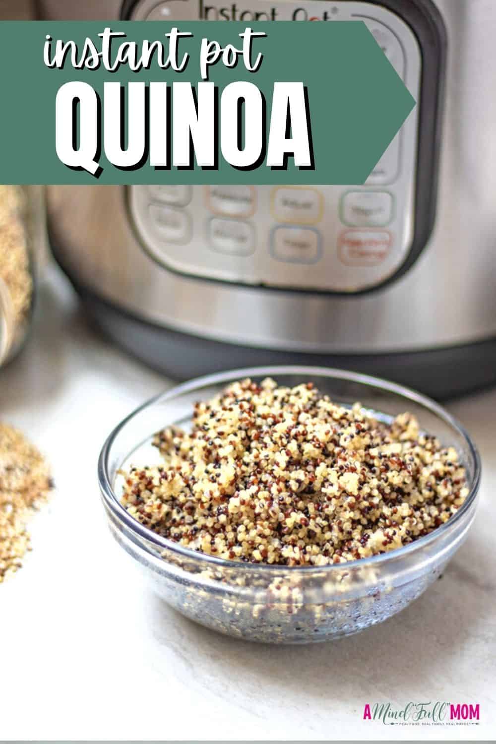 Learn to make fluffy, perfectly cooked Quinoa using your Instant Pot with this fool-proof recipe for Instant Pot Quinoa. 