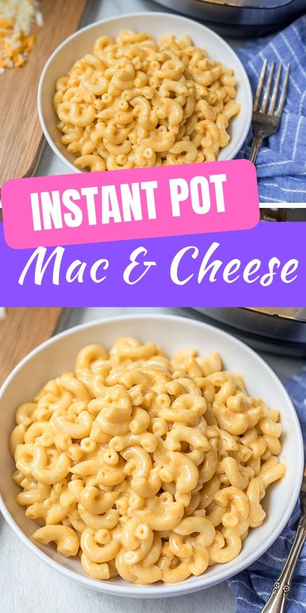 After falling in love with this simple Instant Pot Mac and cheese that can be made in less than 30 minutes, I will NEVER make mac and cheese another way! Creamy, cheesy, and just so good!