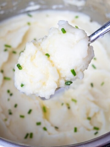Spoonful of Instant Pot Mashed Potatoes