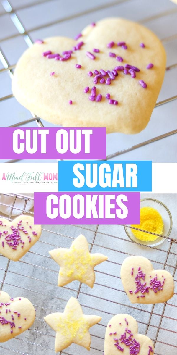 The Best Cut Out Sugar Cookie Recipe HANDS DOWN! This is the Cut Out Sugar Cookie Recipe you have been looking for! These sugar cookies hold their shape, bake up soft and fluffy, and are full of flavor. These cut out cookies are delicious eaten plain, but hold up perfectly to decorating and can be made ahead and frozen as well. 
