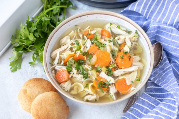 Instant Pot Chicken Noodle Soup - Ready in Under 30 Minutes!