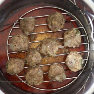 Cooked Italian Meatballs in Pressure Cooker