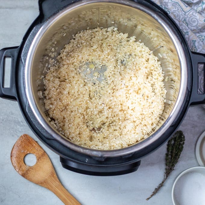 arborio rice in pressure cooker