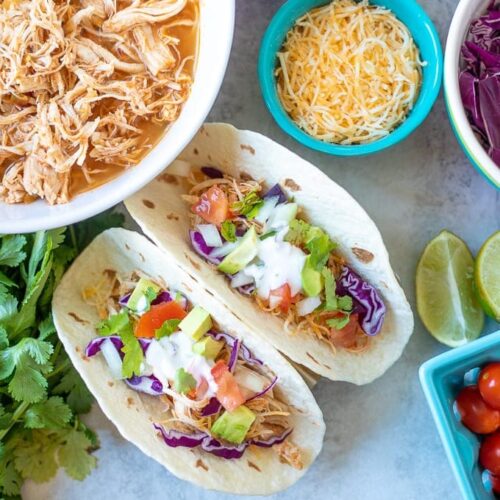 The Best Instant Pot Chicken Tacos | A Mind 