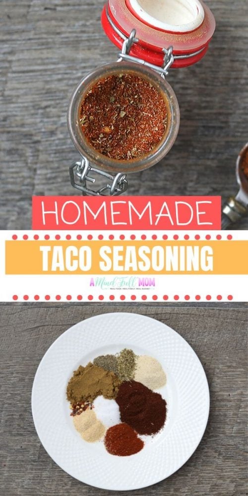 It is time to save yourself money and make your own Taco Seasoning. Homemade Taco Seasoning is so incredibly simple to make! With this easy, cheaper healthier version of Taco Seasoning, you can say good-bye to the processed packets forever! 
