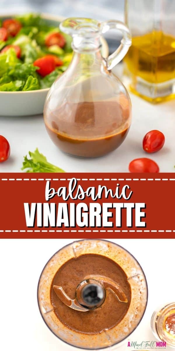 Dress up your salads with this simple recipe for Balsamic Salad Dressing! Made with a handful of ingredients, Balsamic Vinaigrette is slightly sweet, perfectly tangy, and exceptionally delicious. 