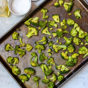 Roasted Broccoli on sheet pan