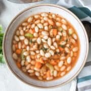 Ham and Bean Soup in Bowl