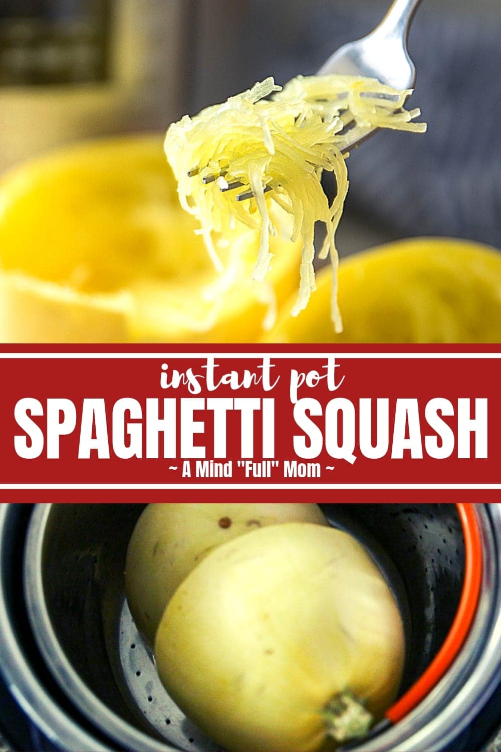 Instant Pot Spaghetti Squash is the easiest and BEST way to make Spaghetti Squash! Ready in less than 30 minutes, this method for pressure cooking spaghetti squash produces perfect results every time!