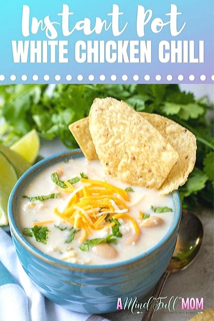 This Instant Pot White Chicken Chili is hearty, healthy, and made in a fraction of the time that the traditional recipe takes. 