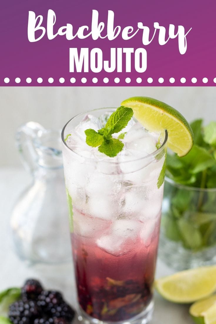 THE PERFECT Blackberry Mojito! This spin on a classic mojito is refreshing, light, and bursting with blackberry flavor!