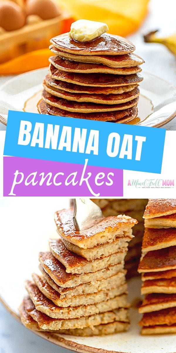 Healthy Banana Oat Pancakes | A Mind 