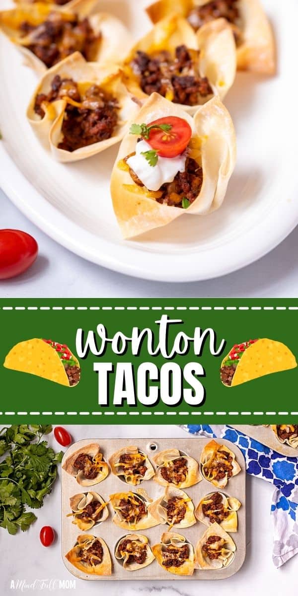 These Wonton Tacos make the ULTIMATE Party Food! They can be prepped ahead of time, customized for your guests, and most importantly--EVERYONE loves them! Print this party appetizer recipe NOW!!