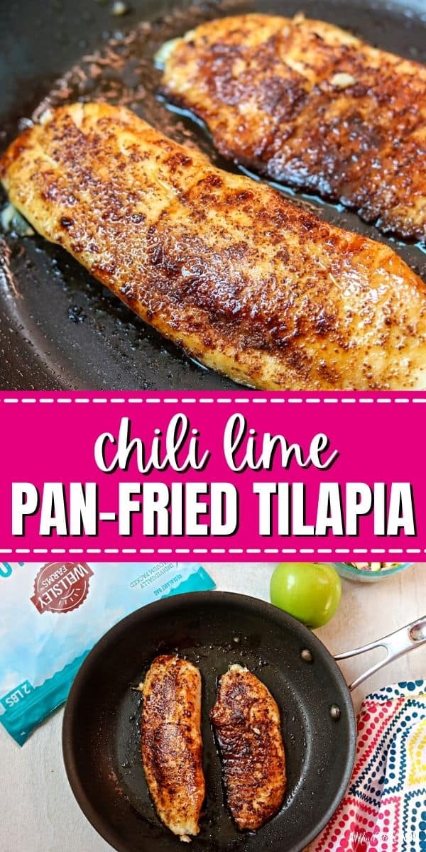Looking for a restaurant-quality meal that is made in minutes? This easy spice-rubbed, pan-seared tilapia delivers flavor in just 15 minutes. Seasoned with a sweet and spicy rub and finished with fresh fruit salsa, this easy tilapia recipe delivers on flavor and FAST! Ready in just 15 minutes, Chili Lime Tilapia is a perfectly healthy meal to spice up dinner tonight. 