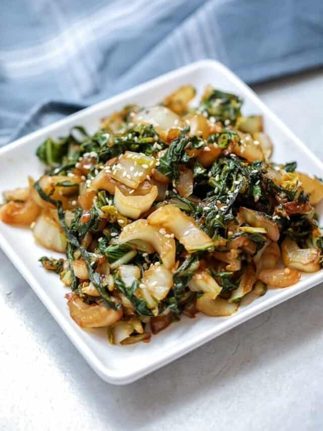 STIR FRIED BOK CHOY