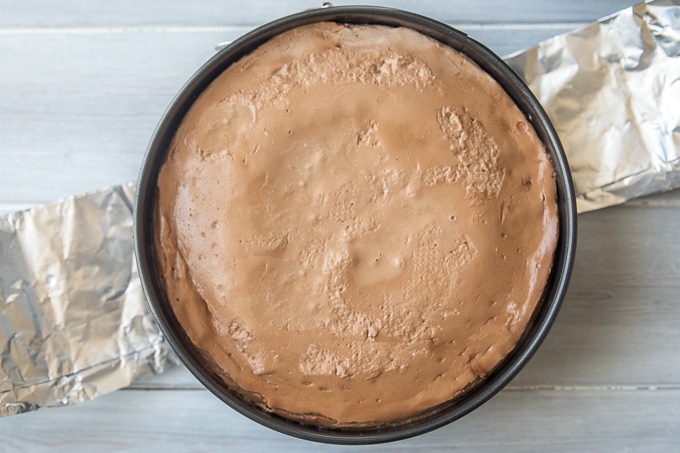 Cooked Instant Pot Chocolate Cheesecake