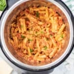 Cooked ziti in the instant pot.