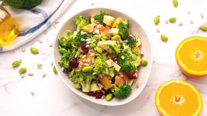 Bowl of Healthy Broccoli Salad