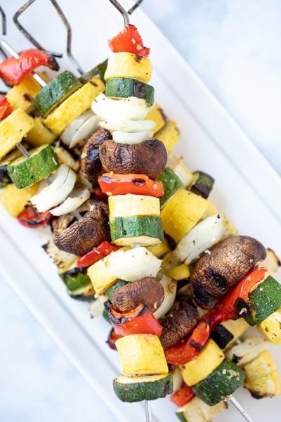 Easy & Healthy Grilled Vegetable Kabobs | A Mind 
