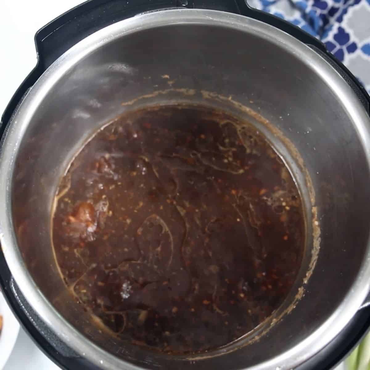 Teriyaki Sauce thickening in instant pot. 