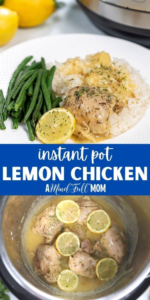 Instant Pot Lemon Garlic Chicken A Mind Full Mom
