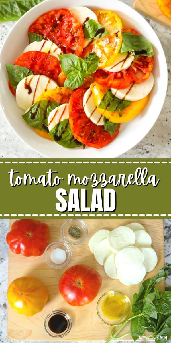 Made with juicy tomatoes, fresh mozzarella, fragrant basil, and a tangy balsamic glaze, Tomato Mozzarella Salad is the ultimate summer salad.