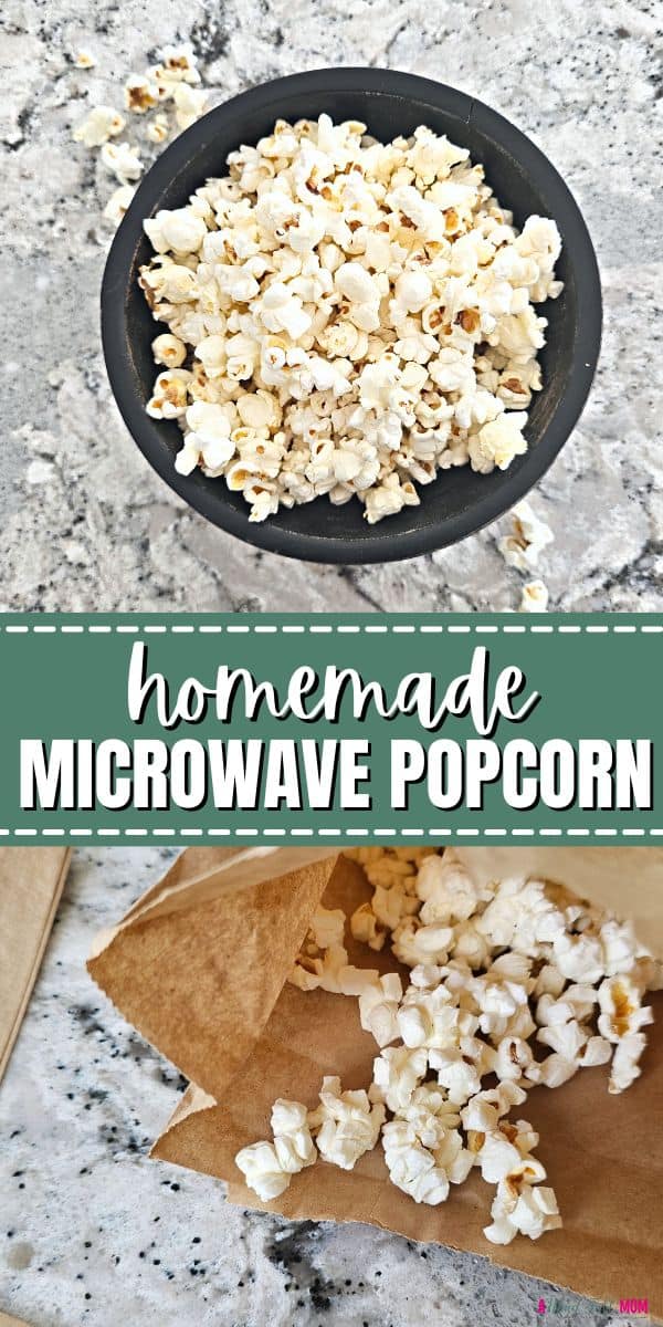 Enjoy homemade microwave popcorn with just a few easy steps! Using one of two simple methods, you can enjoy perfectly popped, fluffy, popcorn at home whenever the craving strikes.