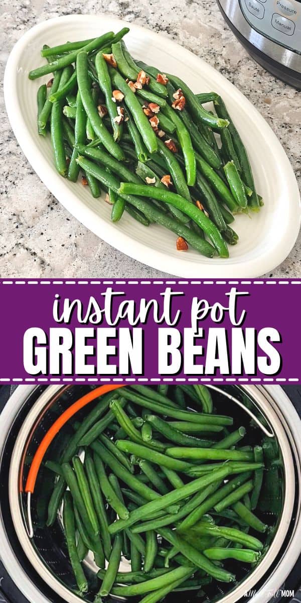 Steaming fresh green beans in the Instant Pot is the simplest way to make green beans. It only takes a few minutes and the green beans turn out crisp-tender every single time.