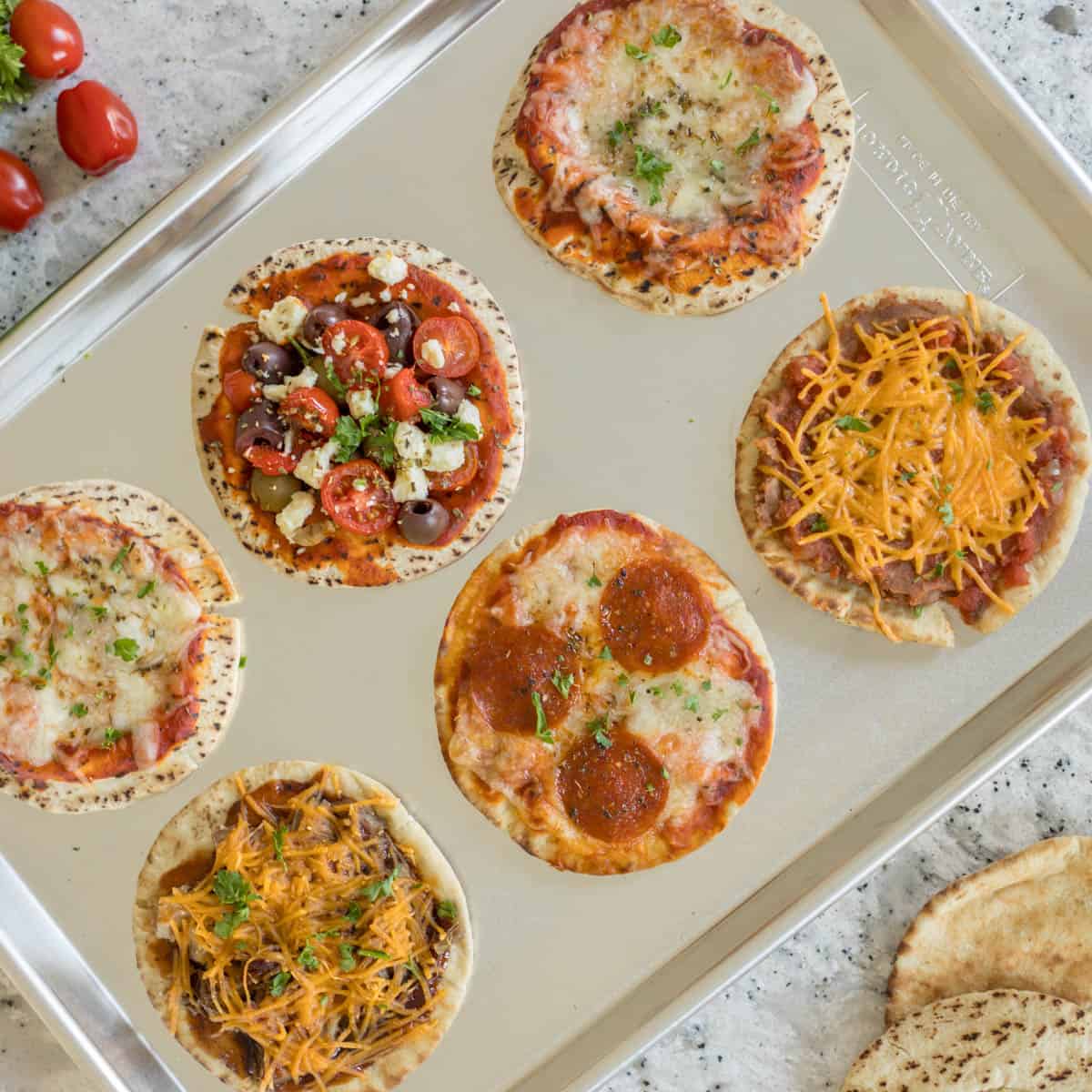 Kid's Make & Take Pita Pizzas Recipe