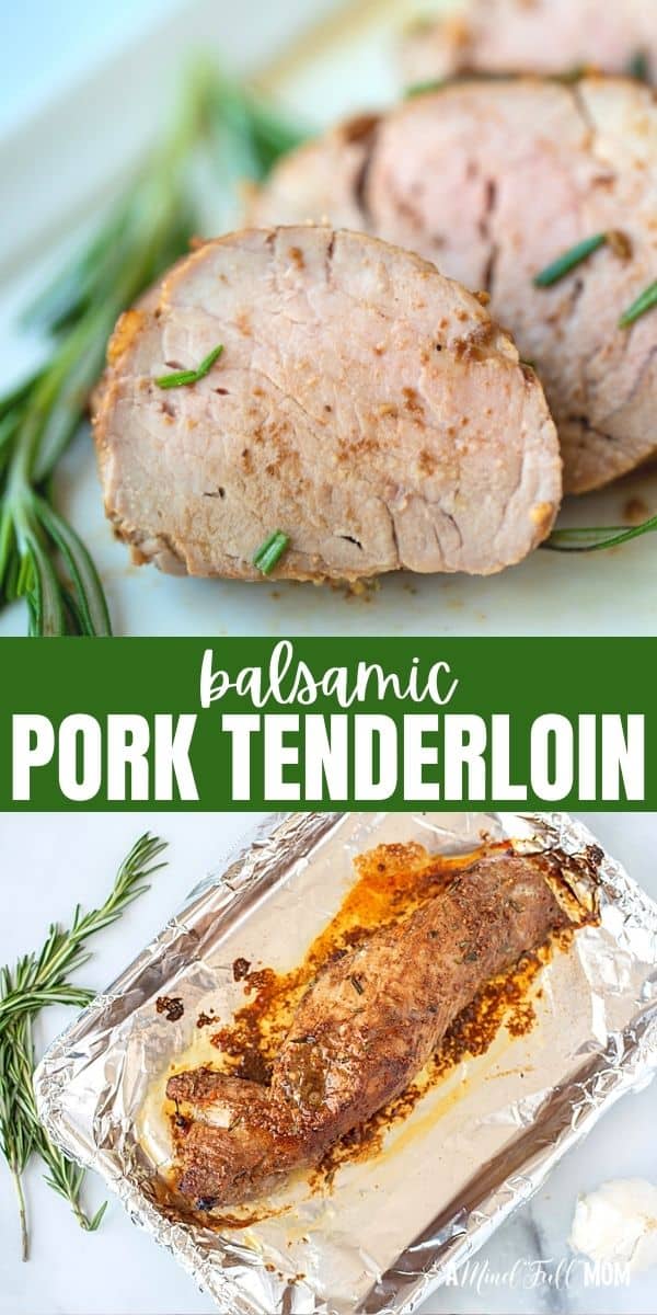 Transform a humble pork tenderloin into a memorable meal with a simple balsamic marinade. Marinated to perfection and then cooked perfectly this Balsamic Pork Tenderloin is tender, juicy, and full of incredible flavor. This is an easy, healthy delicious weeknight meal. 