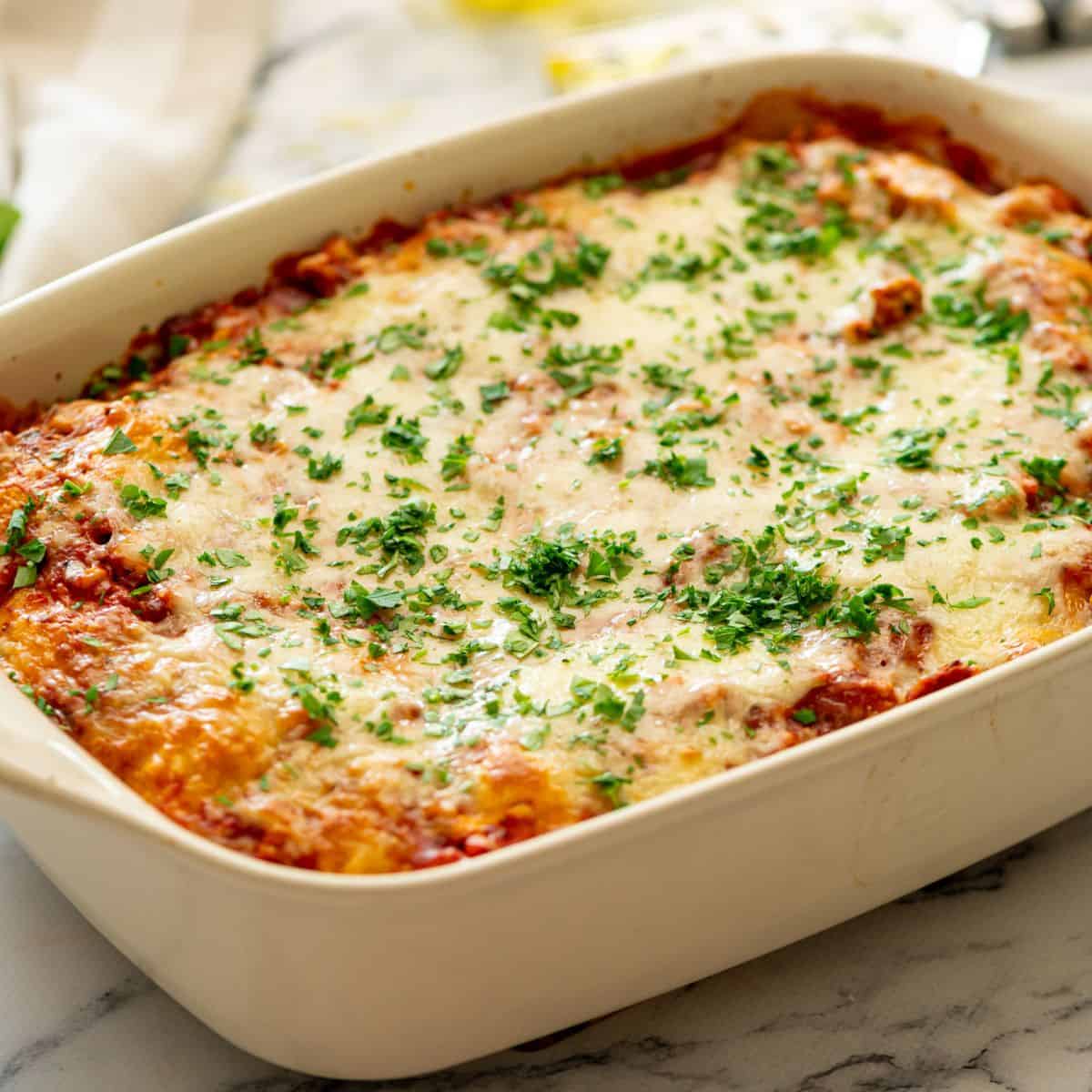 Easy Baked Ravioli