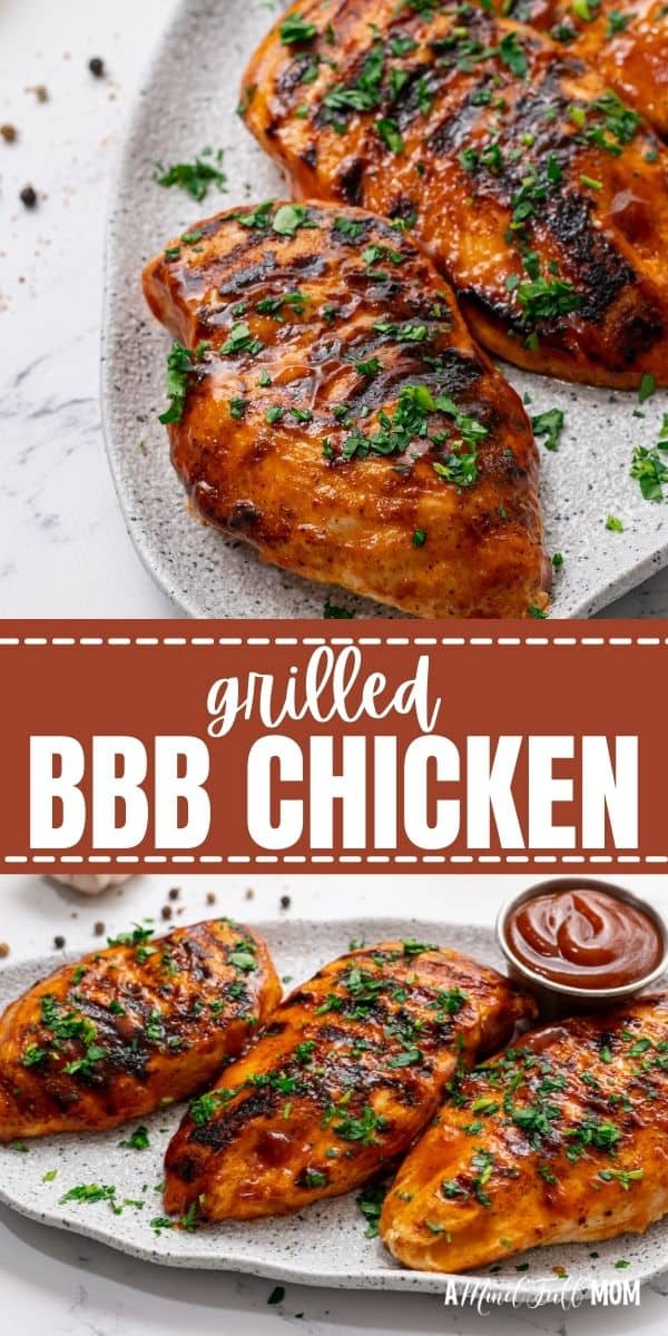 Seasoned with a sweet and smokey dry rub and basted in tangy BBQ Sauce, this Grilled BBQ Chicken is an easy recipe that produces juicy, flavorful barbecue chicken with ease. It is the perfect, easy summertime meal!