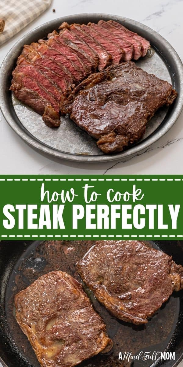 Whether preparing a ribeye steak, filet mignon, or a new york strip, this easy two-step technique, will result in perfectly cooked steak every single time! This method for cooking steak is simple, yet perfect. It yields a juicy, tender, perfectly seasoned steak cooked to the exact doneness you prefer, regardless of the type, the thickness, or if your steaks are boneless or bone-in. 
