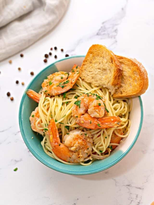 Shrimp Scampi with Angel Hair Pasta | A Mind 