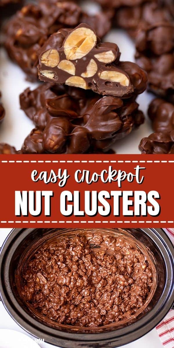 It doesn't get much easier than this recipe for Crockpot Candy! Peanuts are coated in a variety of melted chocolate, creating a homemade candy that is absolutely delicious! Perfect for gift-giving, Christmas treats, or just a special treat. 